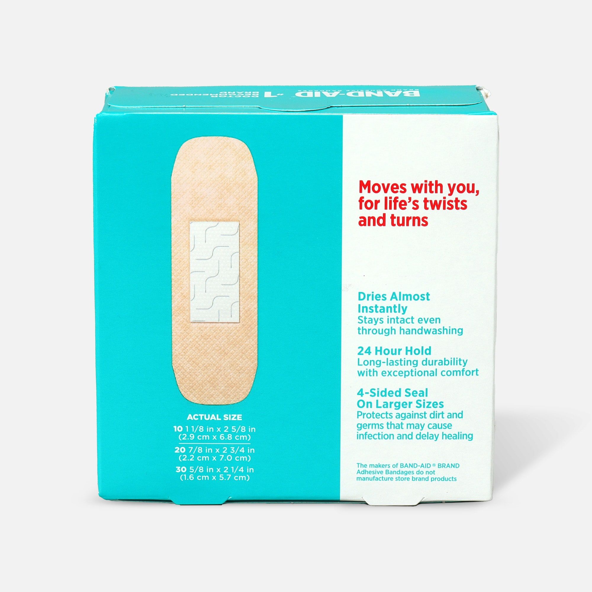 BAND-AID® Skin-Flex Adhesive Bandages, Assorted Sizes, , large