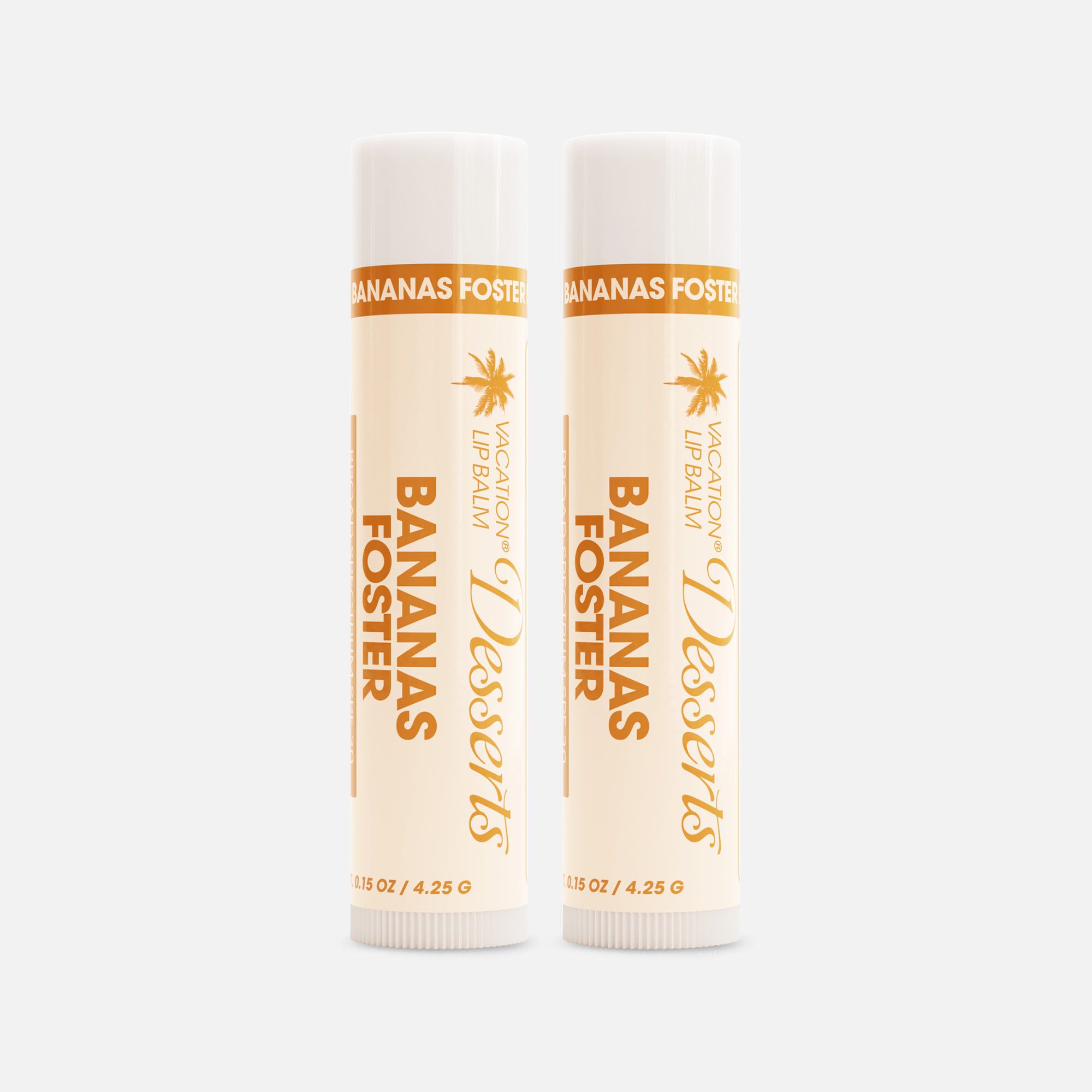 Vacation Bananas Foster Lip Balm Sunscreen, SPF 30, 0.15 oz. (2-Pack), , large