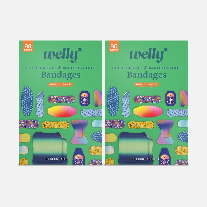Welly Bravery Bandages Family Pack Carton Assorted, 80 ct. (2-Pack), , large