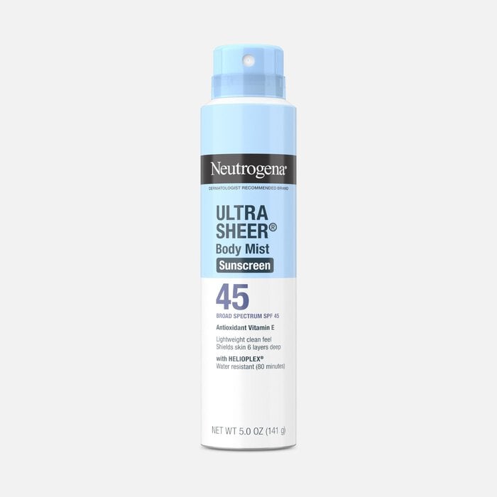 Neutrogena Ultra Sheer Lightweight Sunscreen Spray, SPF 45, 5 oz., , large
