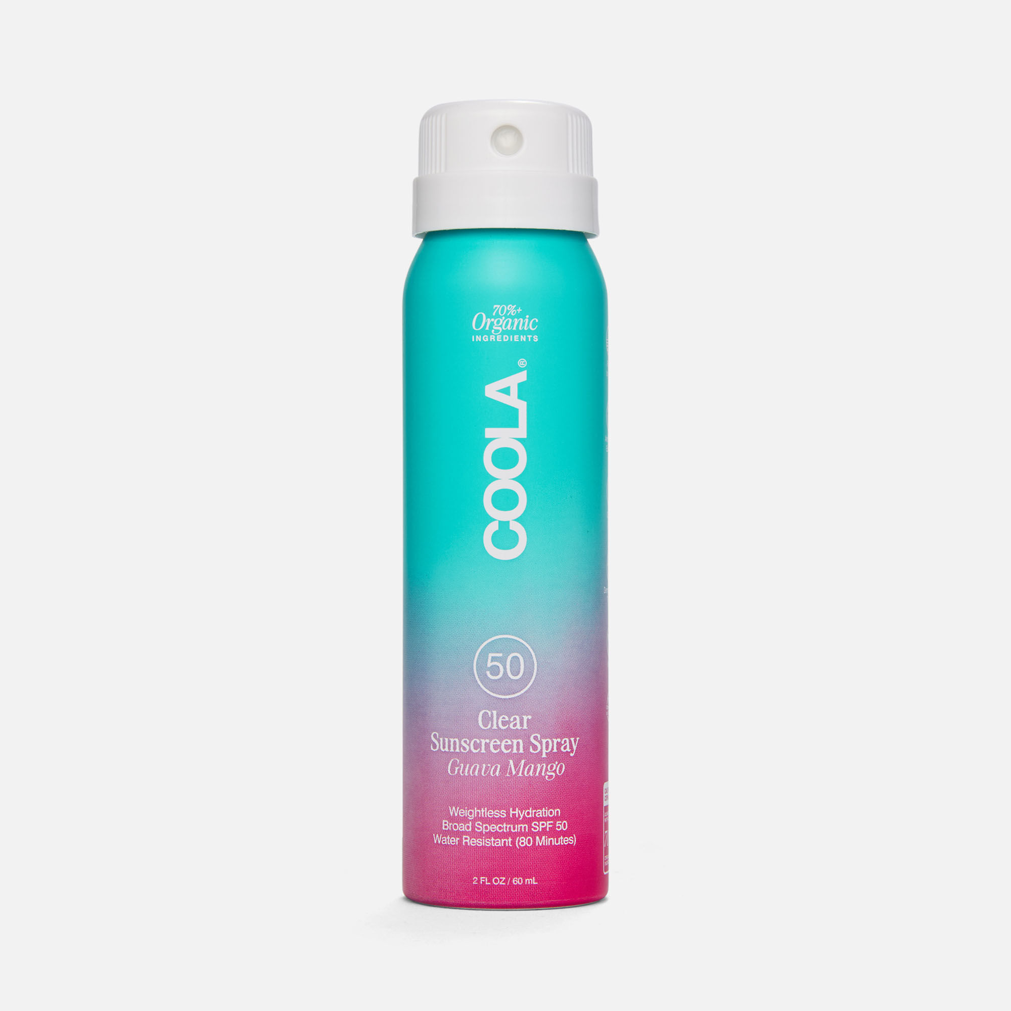 COOLA Classic Body Organic Sunscreen Spray SPF 50 Guava Mango - Travel Size, , large