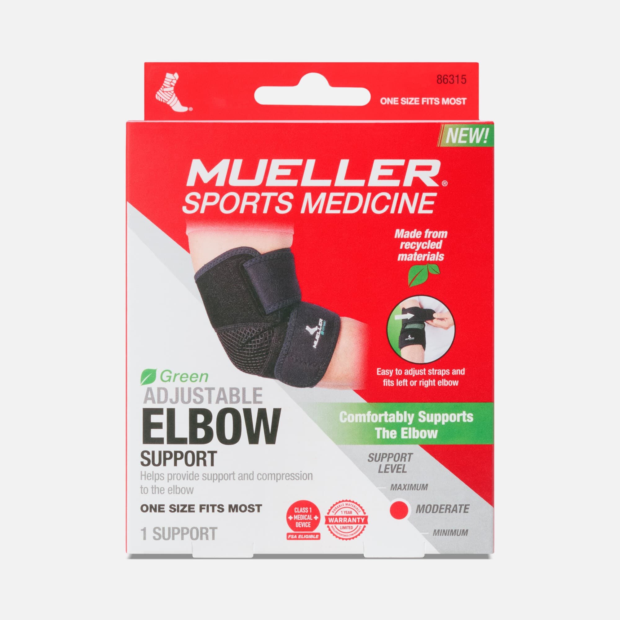 Mueller® Green Adjustable Elbow Support