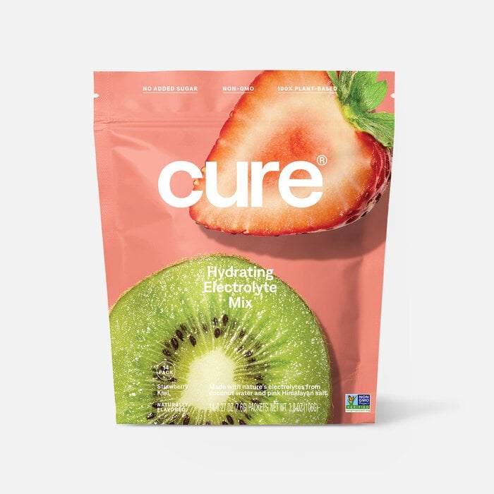 Cure Hydrating Electrolyte Drink Mix Pouches, 14 ct., , large