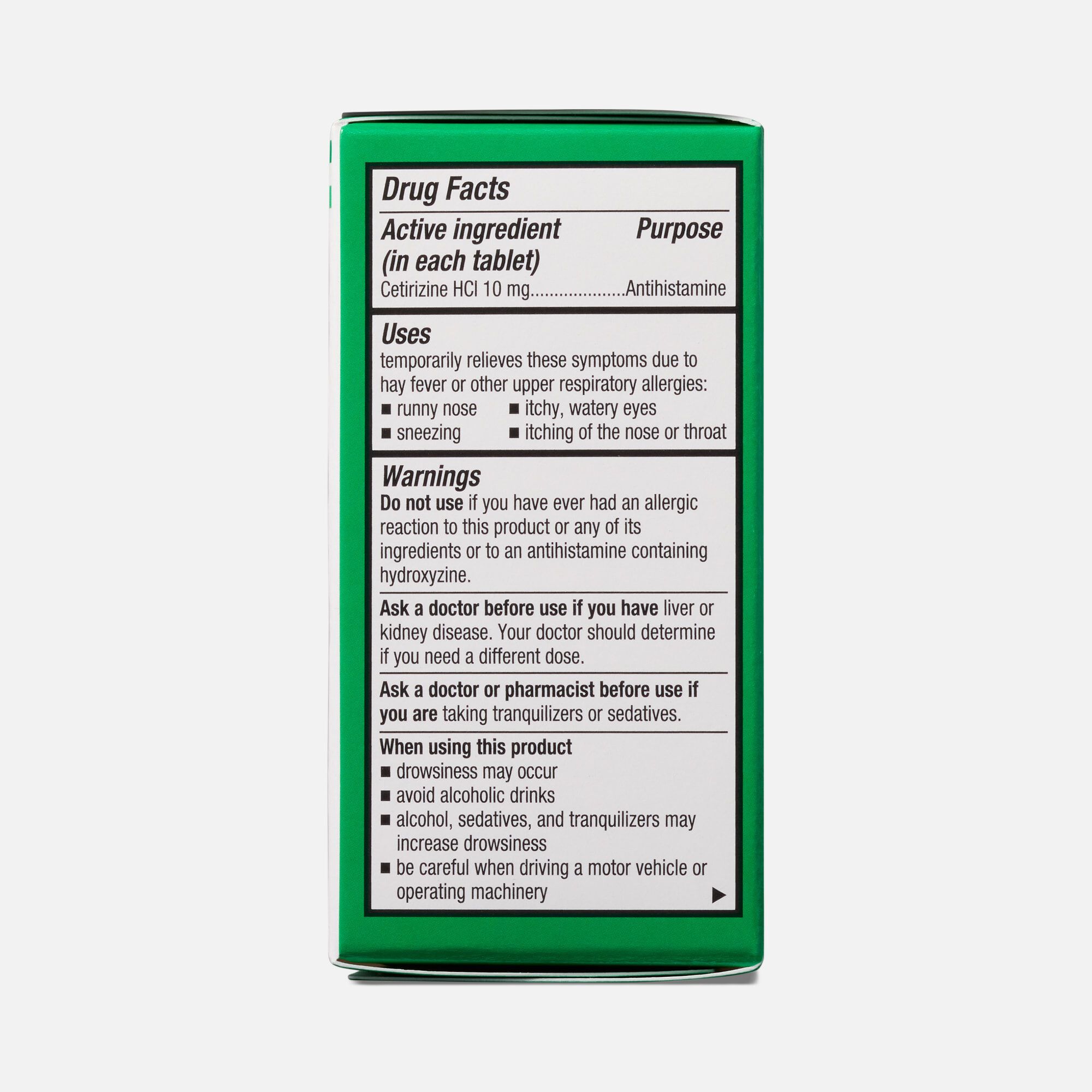 Caring Mill™ 24-Hour Allergy Relief Cetirizine Hydrochloride Tablets, 10mg, , large