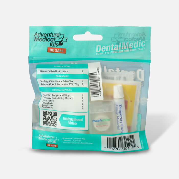 Adventure Medical Dental Medic Travel First Aid Kit with Cavity-Filler, 22 pc., , large