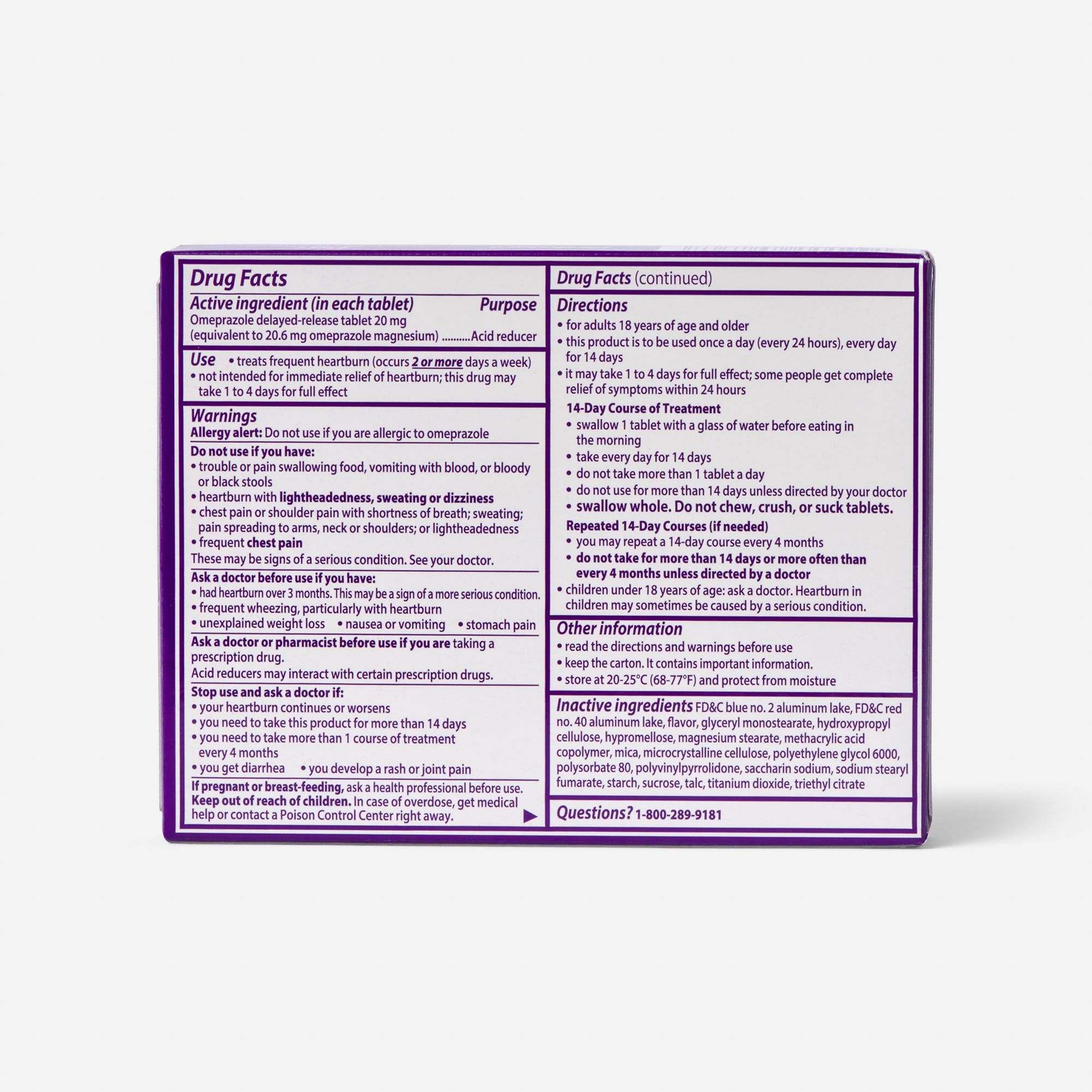 Prilosec OTC Heartburn Relief and Acid Reducer Tablets, , large