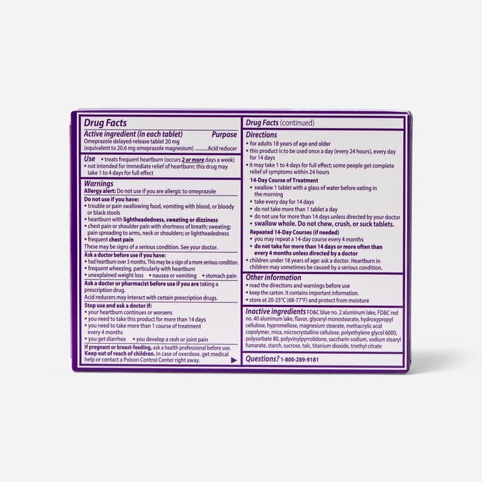 Prilosec OTC Heartburn Relief and Acid Reducer Tablets, , large