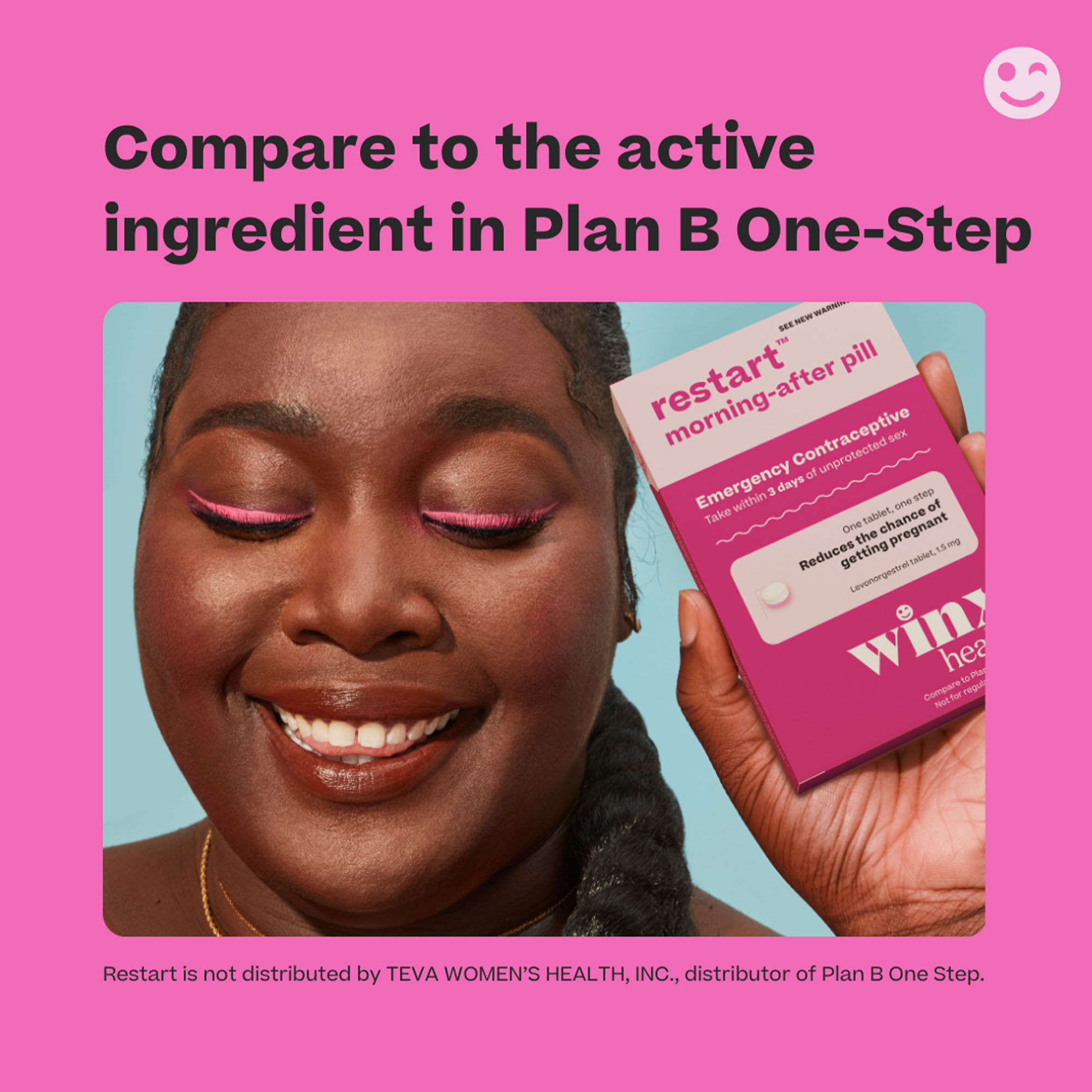 Winx Health Restart Emergency Contraceptive Morning After Pill, 1 ct., , large