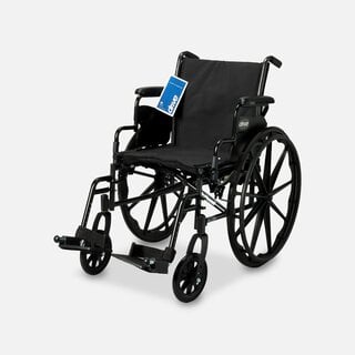 Drive Cruiser III Lightweight Wheelchair, Swing Away Footrests, 18", Black, , large
