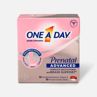 One A Day Prenatal Advanced Complete Multivitamins, 60+60 ct., , large