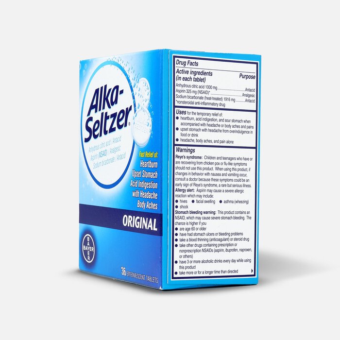 Alka-Seltzer Original with Aspirin - 36 ct., , large