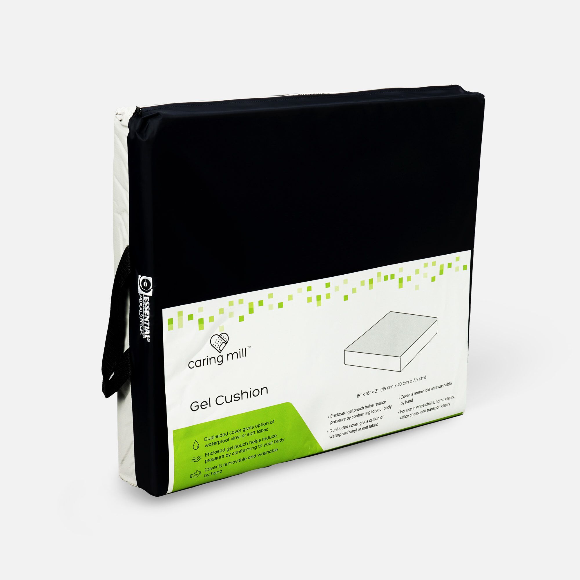 Caring Mill™ Gel Cushion 18" x 16" x 3", , large
