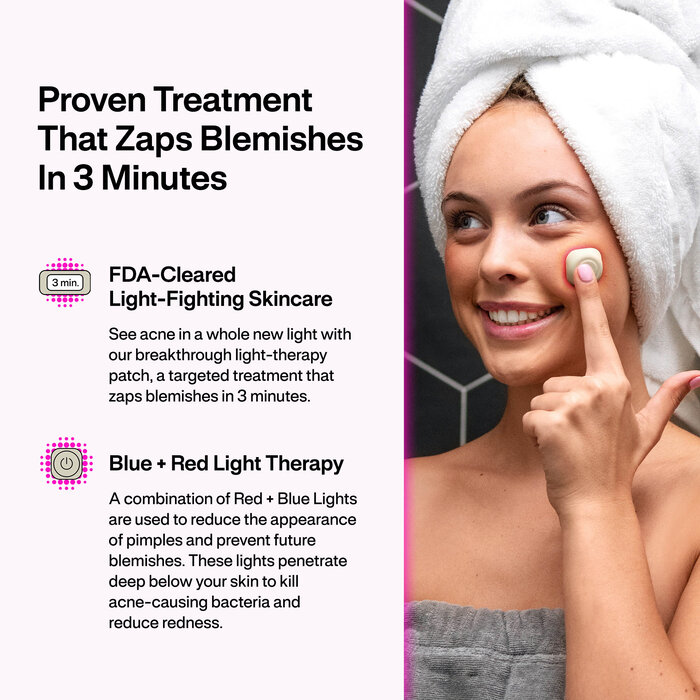 l.a.b. Acne Light Therapy Patch, 30 Uses, , large