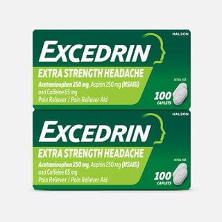 Excedrin Extra Strength Caplets, 100 ct. (2-Pack)