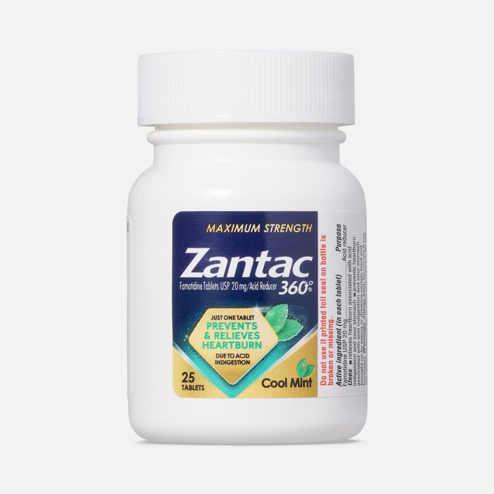 Zantac 360°® Maximum Strength Acid Reducer, 20 mg Tablets, Cool Mint, 25 ct., , large