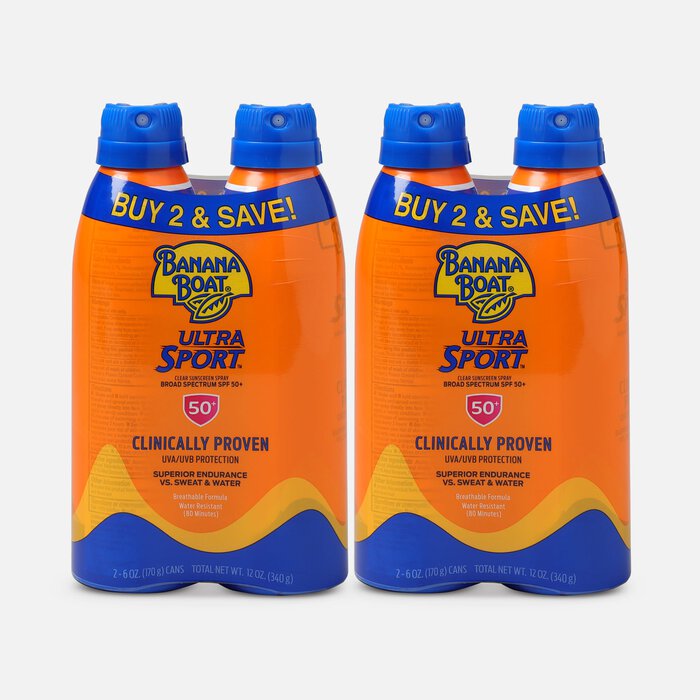 Banana Boat Ultra Sport Sunscreen Spray SPF 50+, 6 oz. (4 Packs), , large