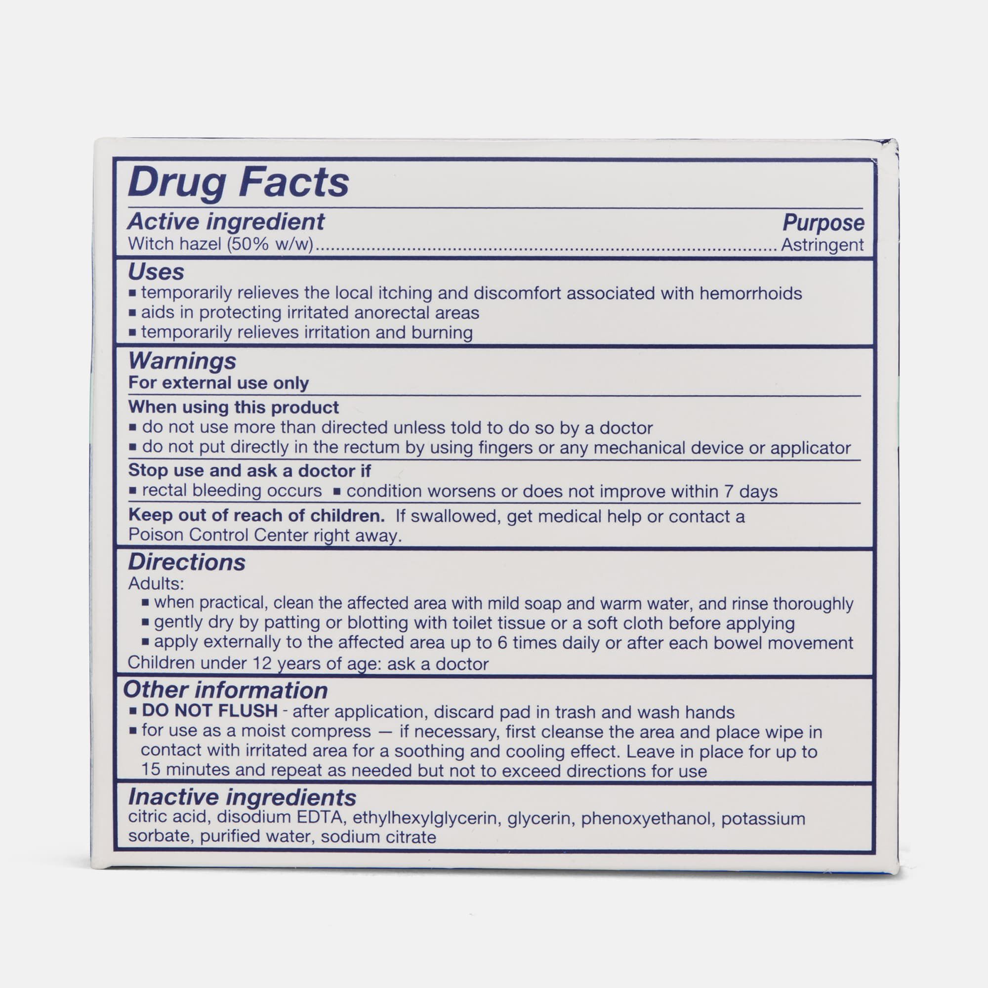 Tucks Medicated Hemorrhoidal Pads, 100 ct., , large