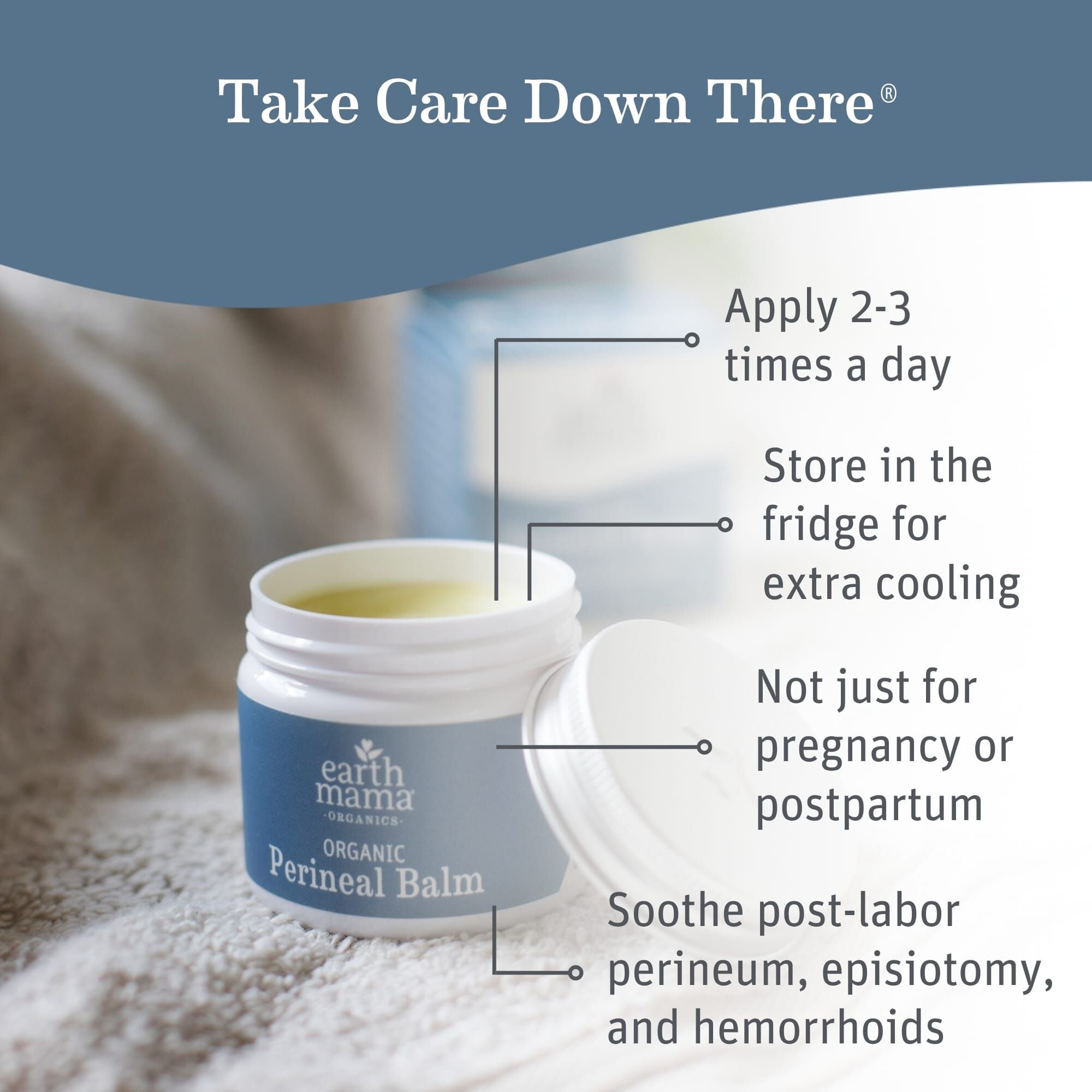 Earth Mama Organic Perineal Balm, 2 oz., , large