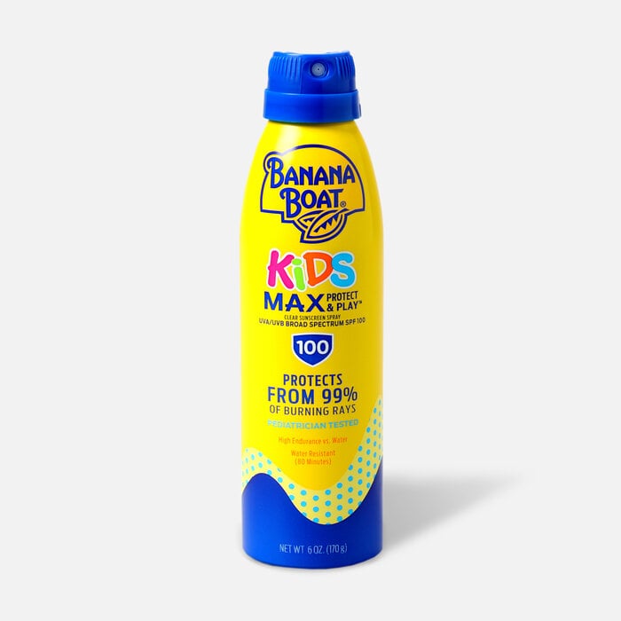 Banana Boat Kids MAX Protect and Play Continuous Spray Sunscreen, SPF 100, 6 fl oz., , large