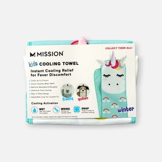 Mission Kid’s Fever Relief Cooling Towel - Winter The Unicorn, , large