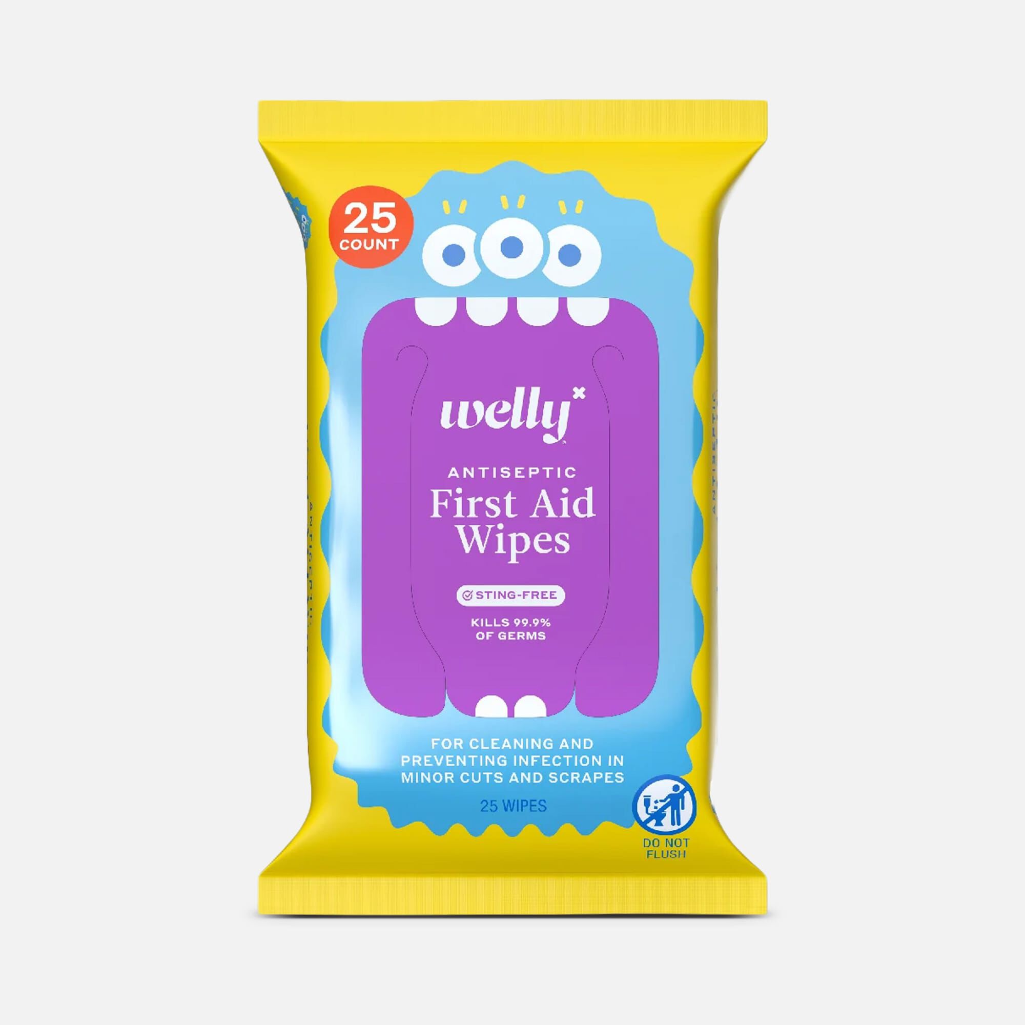 Welly® First Aid Antiseptic Wipes, 25 ct., , large