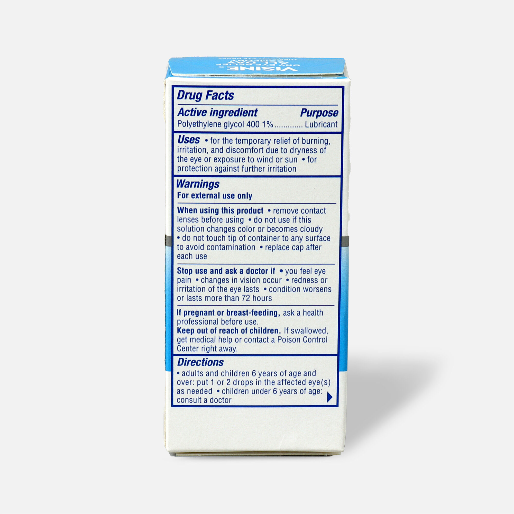 Visine Dry Eye Relief All Day Comfort Lubricant Eye Drops, .5 fl oz., , large