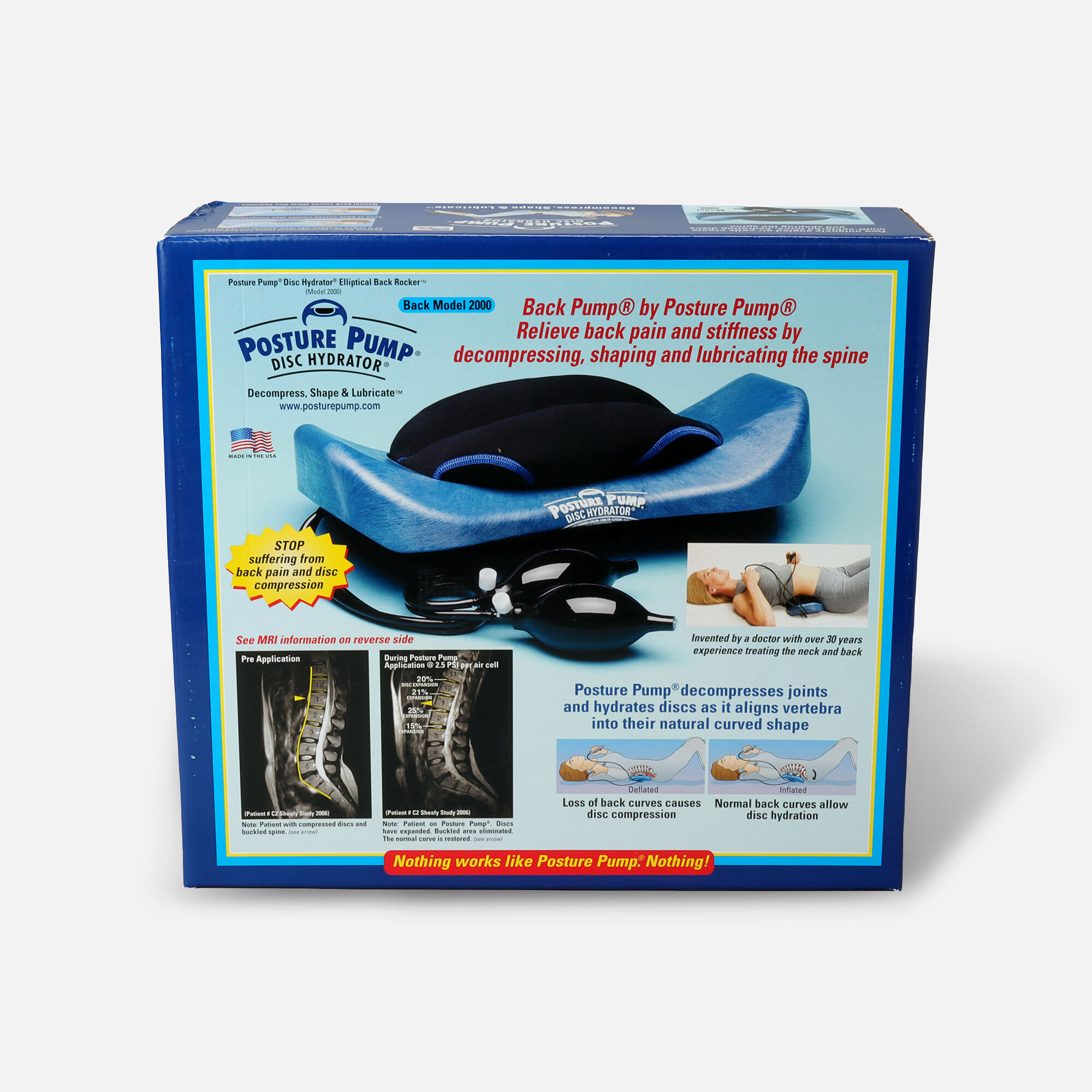 Posture Pump® Back Pump® Elliptical Back Rocker™, Model 2000, , large