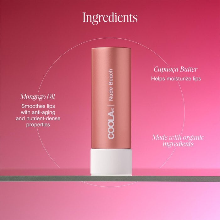 COOLA Mineral Liplux SPF 30 Nude Beach Lip Balm, .15 oz., Nude Beach, large
