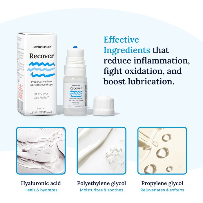 CorneaCare Recover Preservative-Free Artificial Tear, 0.33 fl oz., , large
