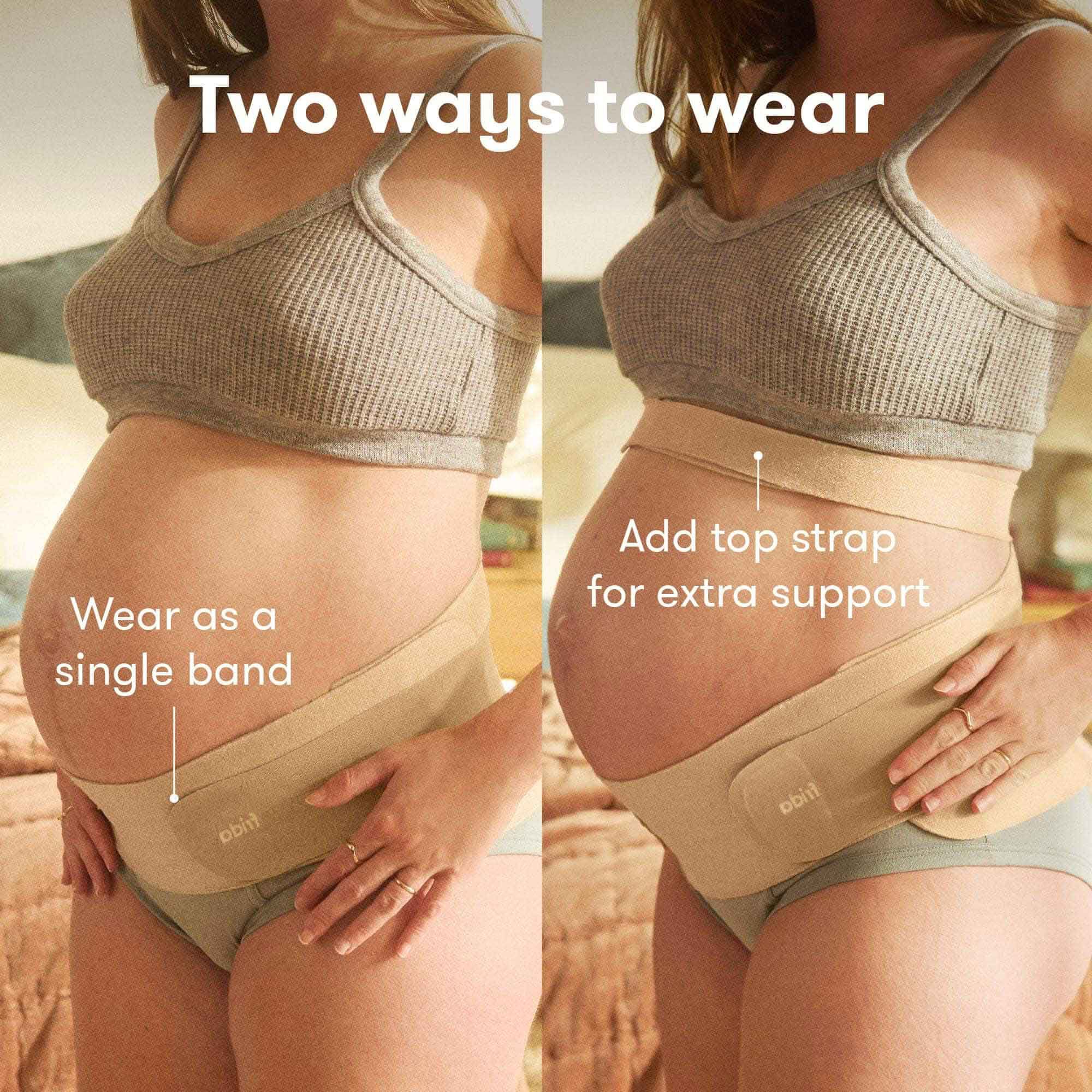 Frida Mom Dual-Support Pregnancy Belly Band, Clay, , large