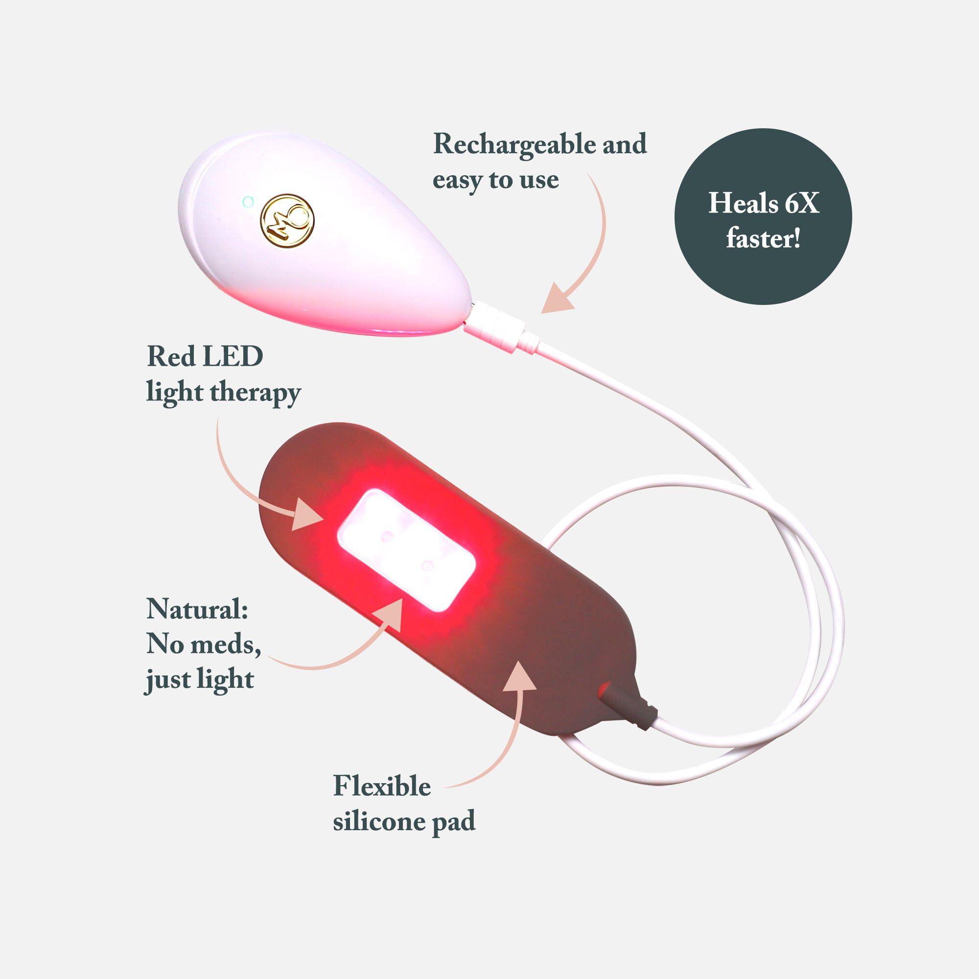 Mommy Matters NeoHeat Red Light Therapy Device + NeoBrief Bundle for Postpartum Healing, , large