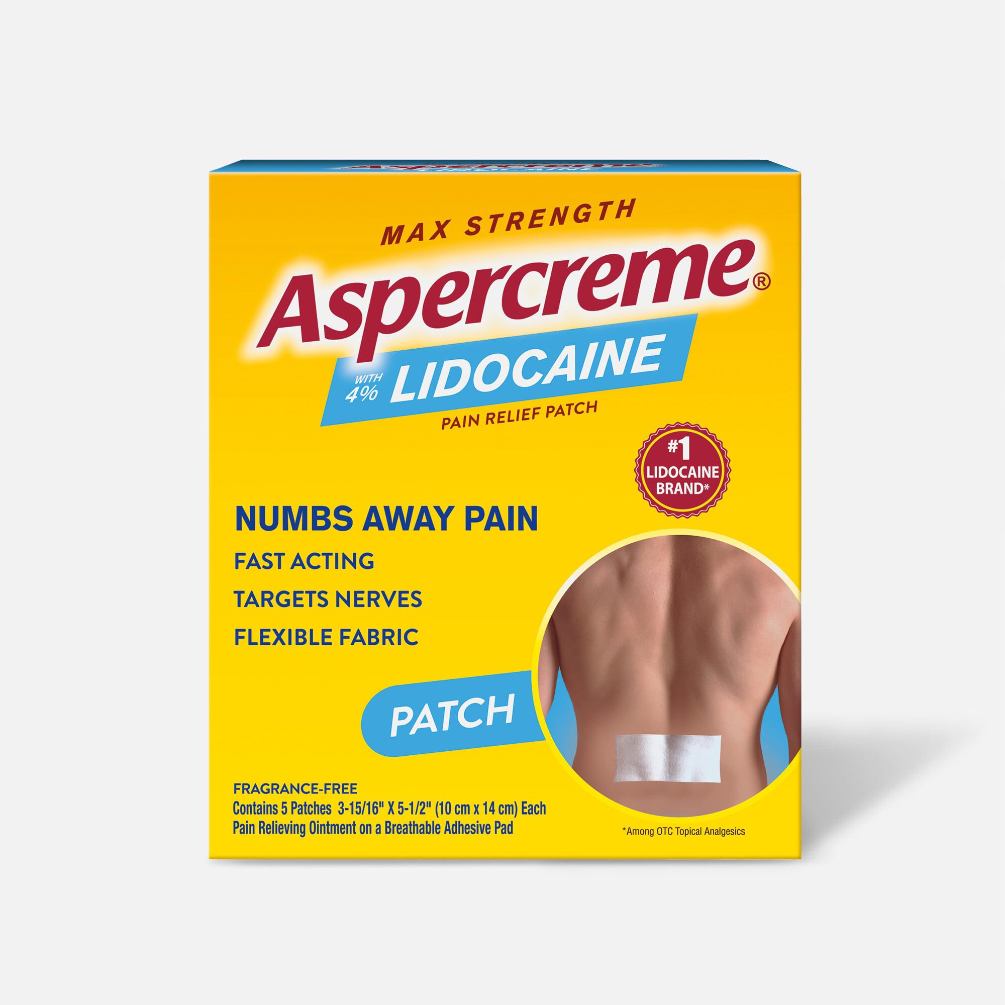 Aspercreme with 4% Lidocaine Patch, 5 ct., , large