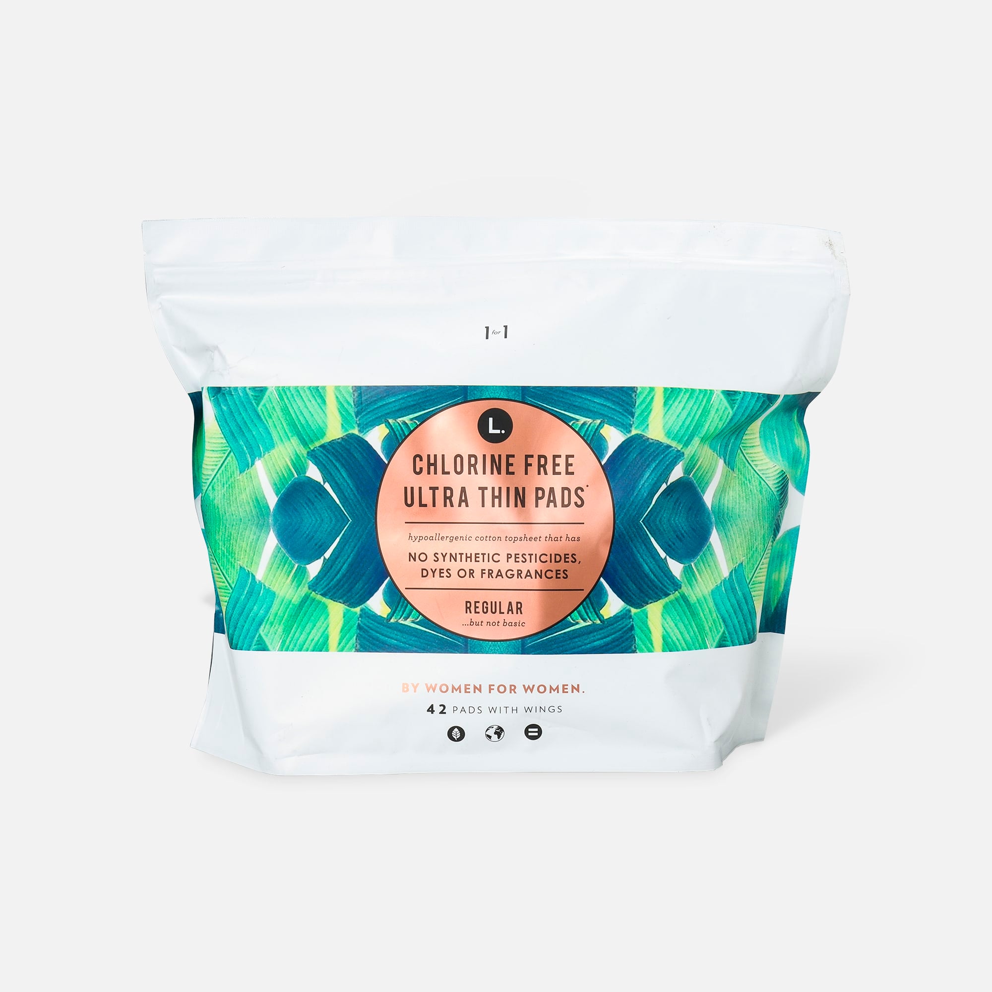 L. Chlorine Free Ultra Thin Pads, Organic Cotton, , large