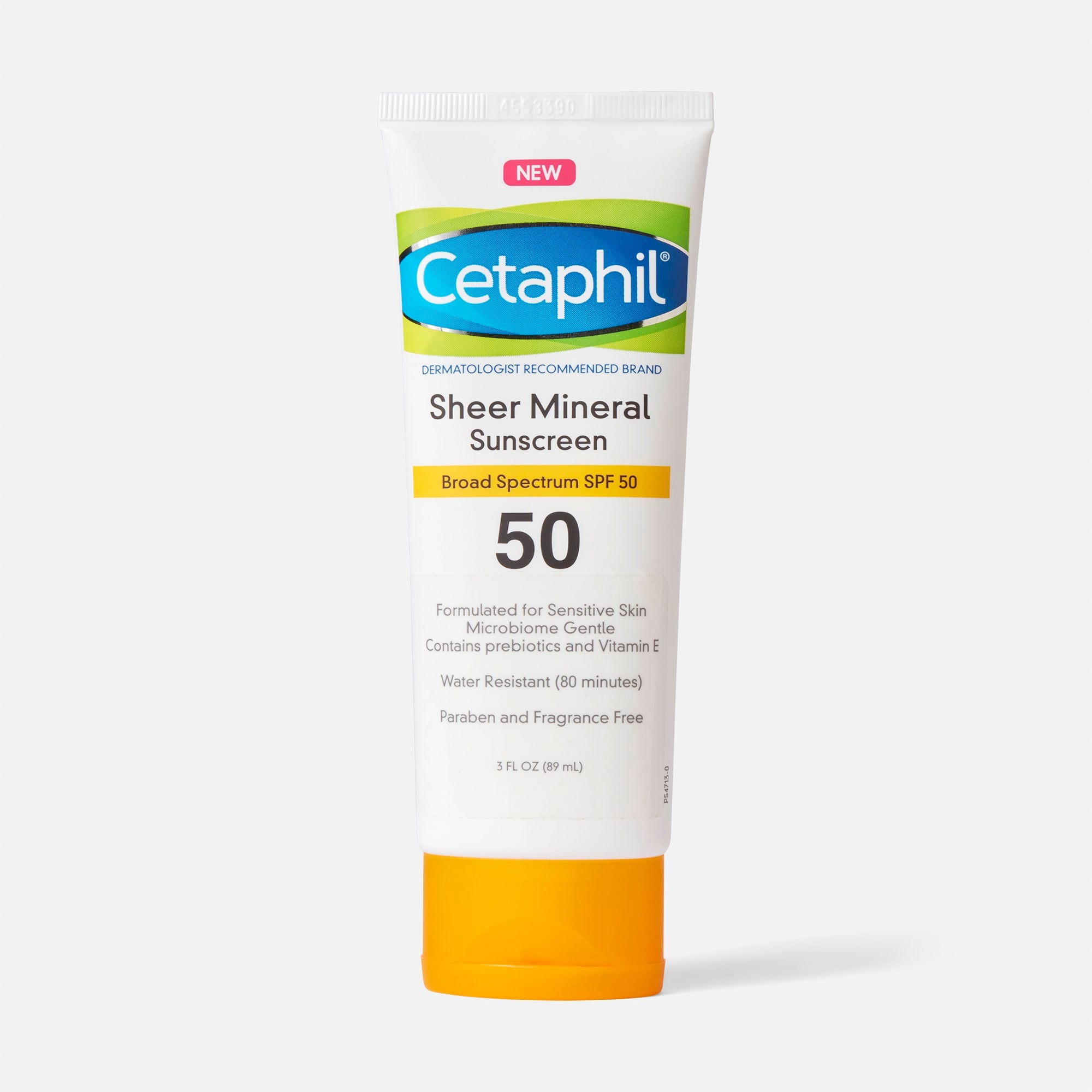 Cetaphil Sun Sheer Mineral Sunscreen Lotion for Face and Body, SPF 50, 3 oz., , large