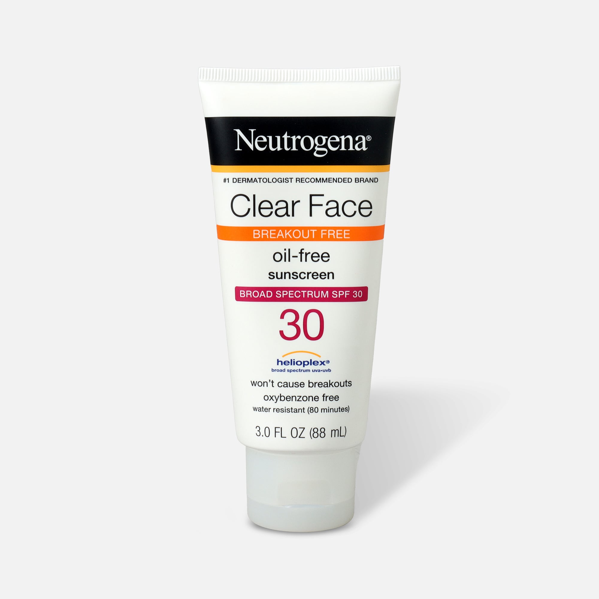 Neutrogena Clear Face Liquid Sunscreen Lotion SPF 30 - 3 fl oz., , large