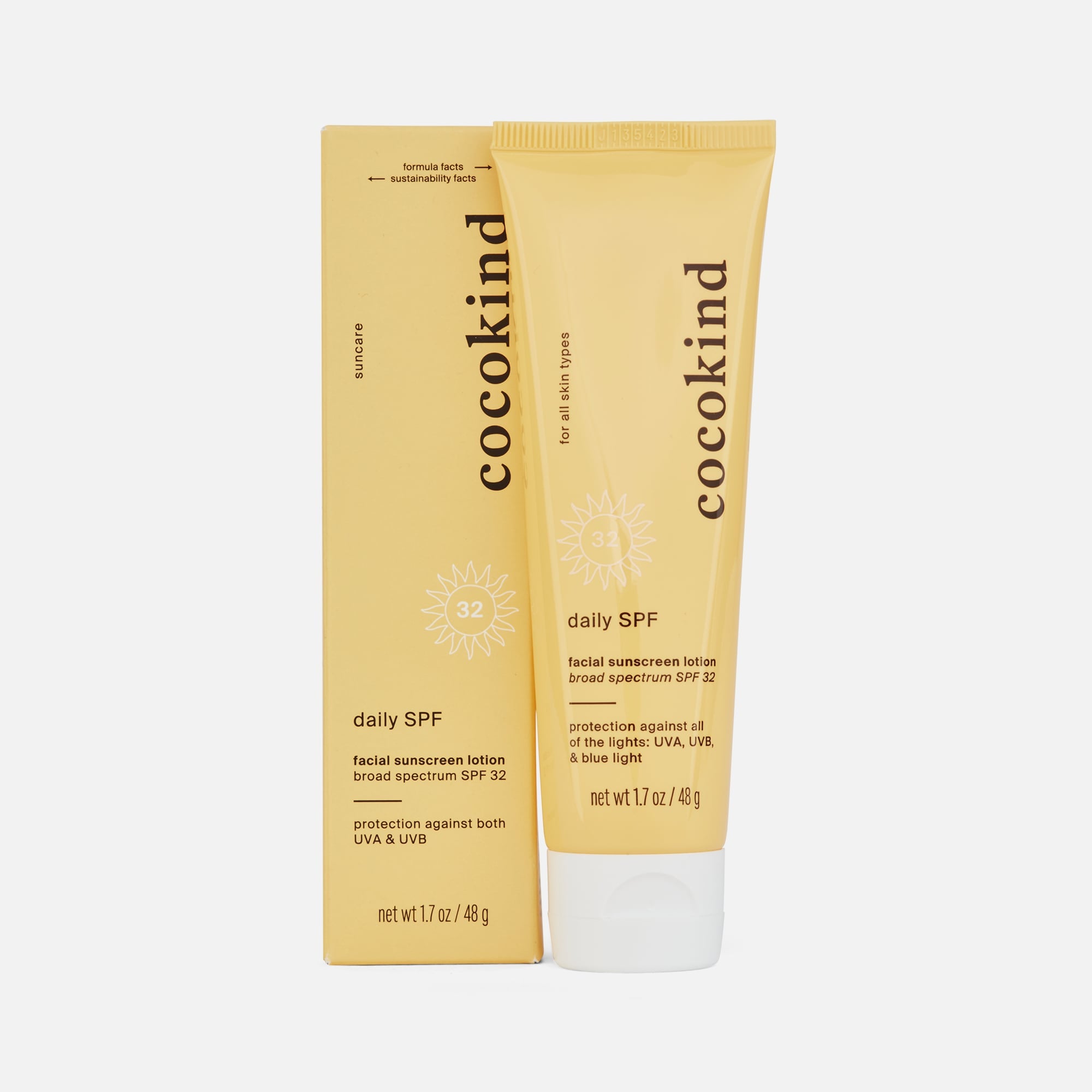 Cocokind Daily Mineral Facial Sunscreen Lotion, SPF 32, 1.7 oz., , large