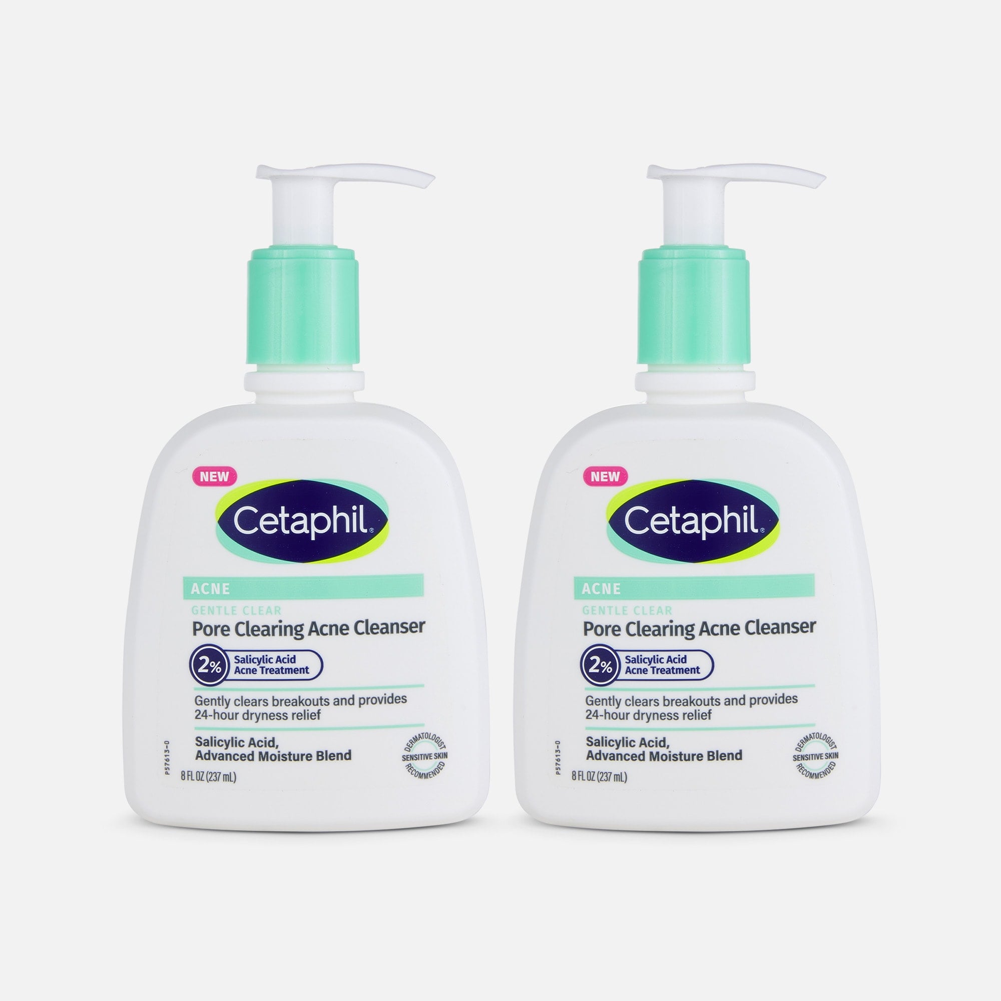 Cetaphil Gentle Clear Pore Clearing Acne Cleanser, 8 oz. (2-Pack), , large