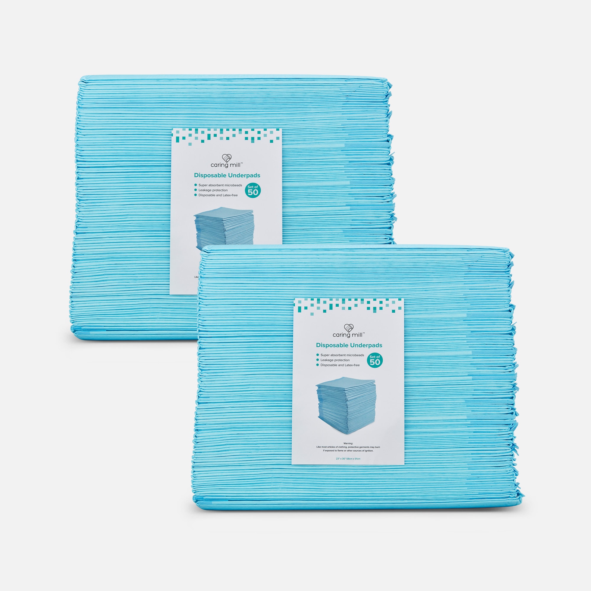 Caring Mill™ Disposable Underpads, 23" x 36", 50 ct. (2-Pack), , large