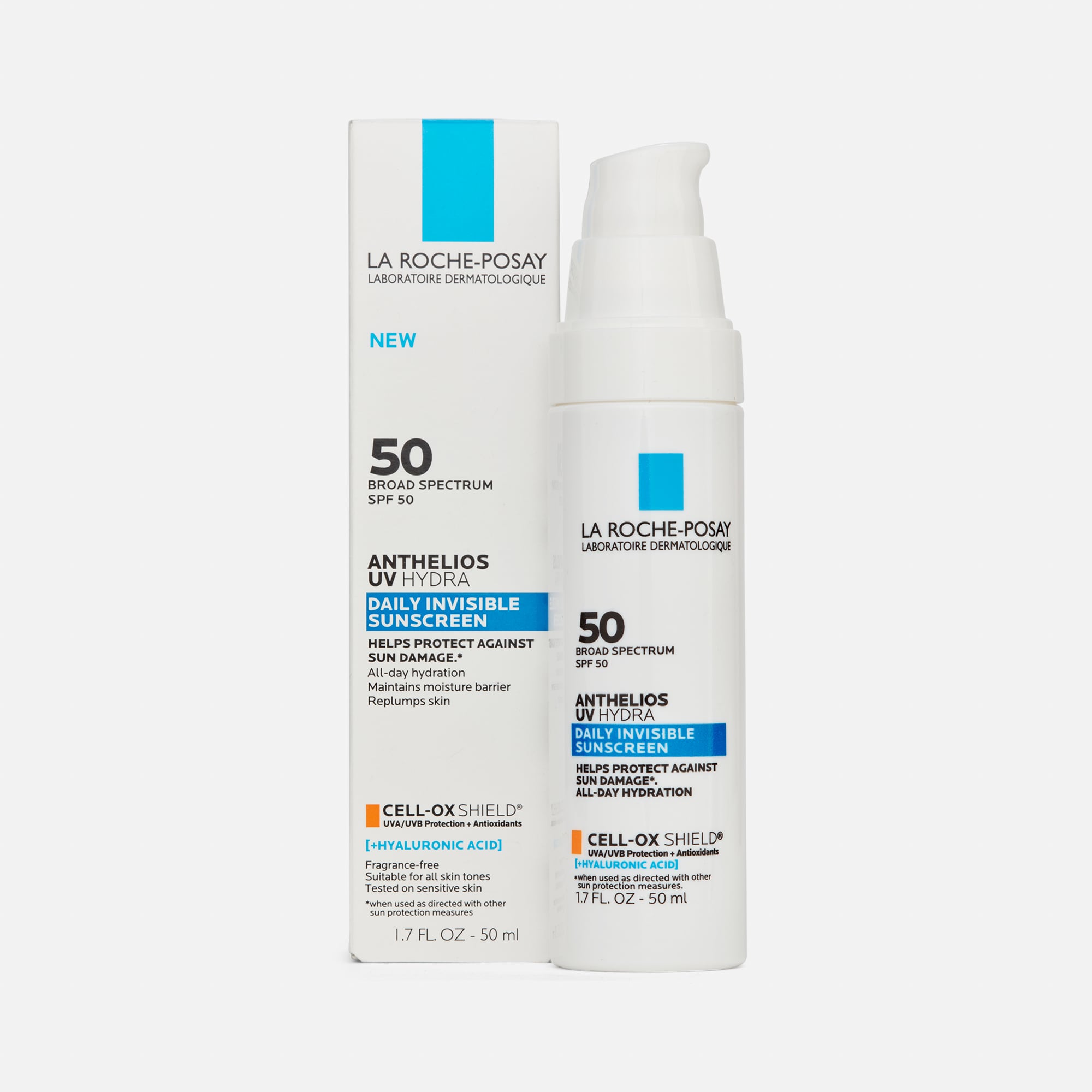 La Roche-Posay Anthelios UV Hydra Daily Invisible Sunscreen, SPF 50, 1.7 fl oz., , large