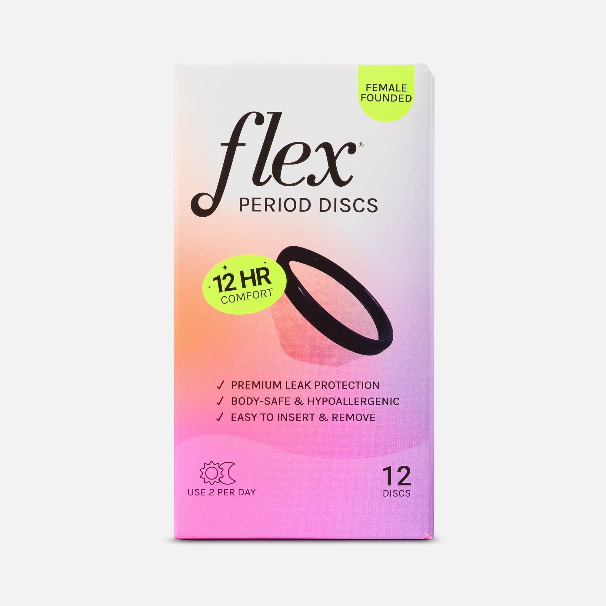 FLEX Menstrual Discs, 12 ct., , large