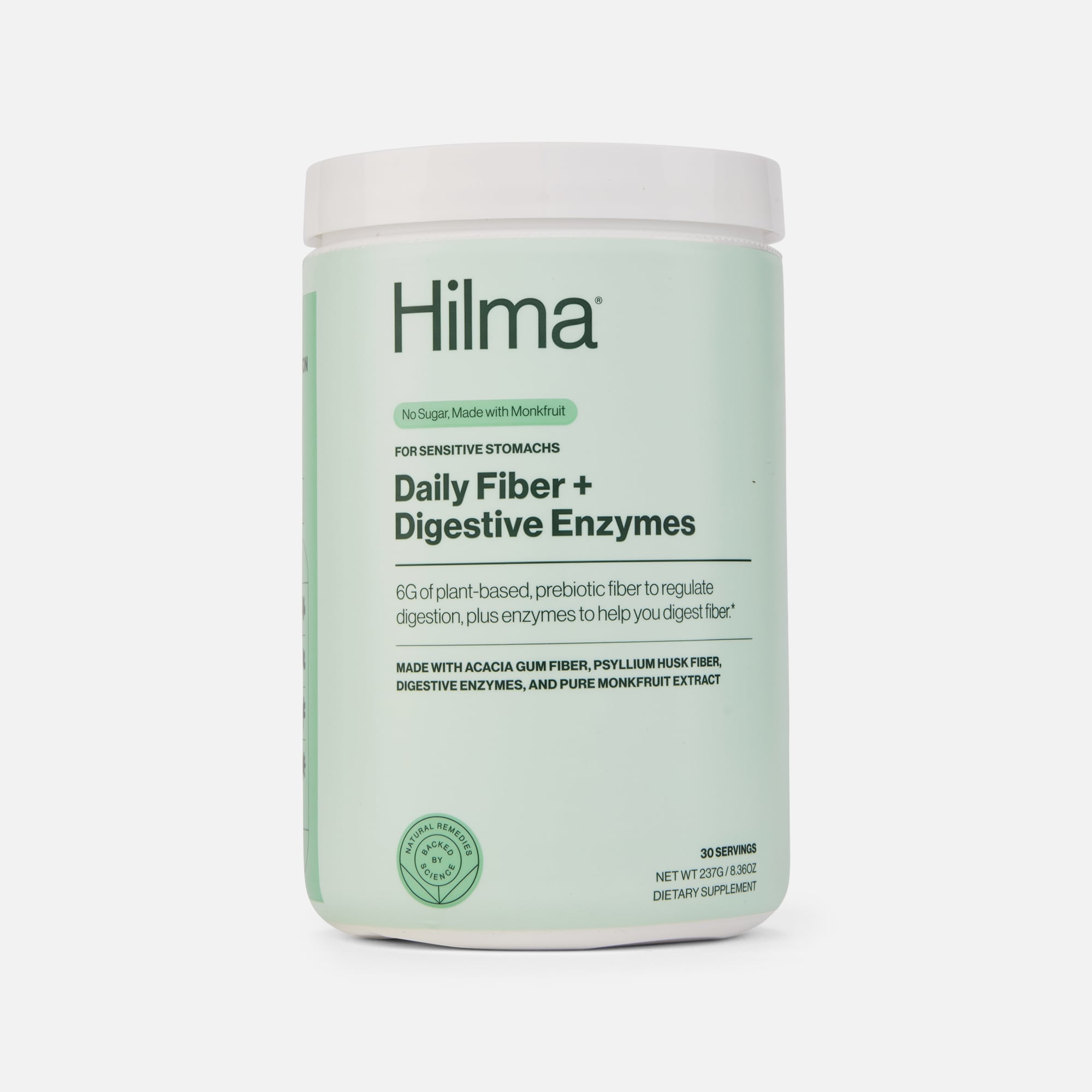 Hilma Daily Fiber Supplement + Digestive Enzymes, 8.36 oz., 30 servings, , large