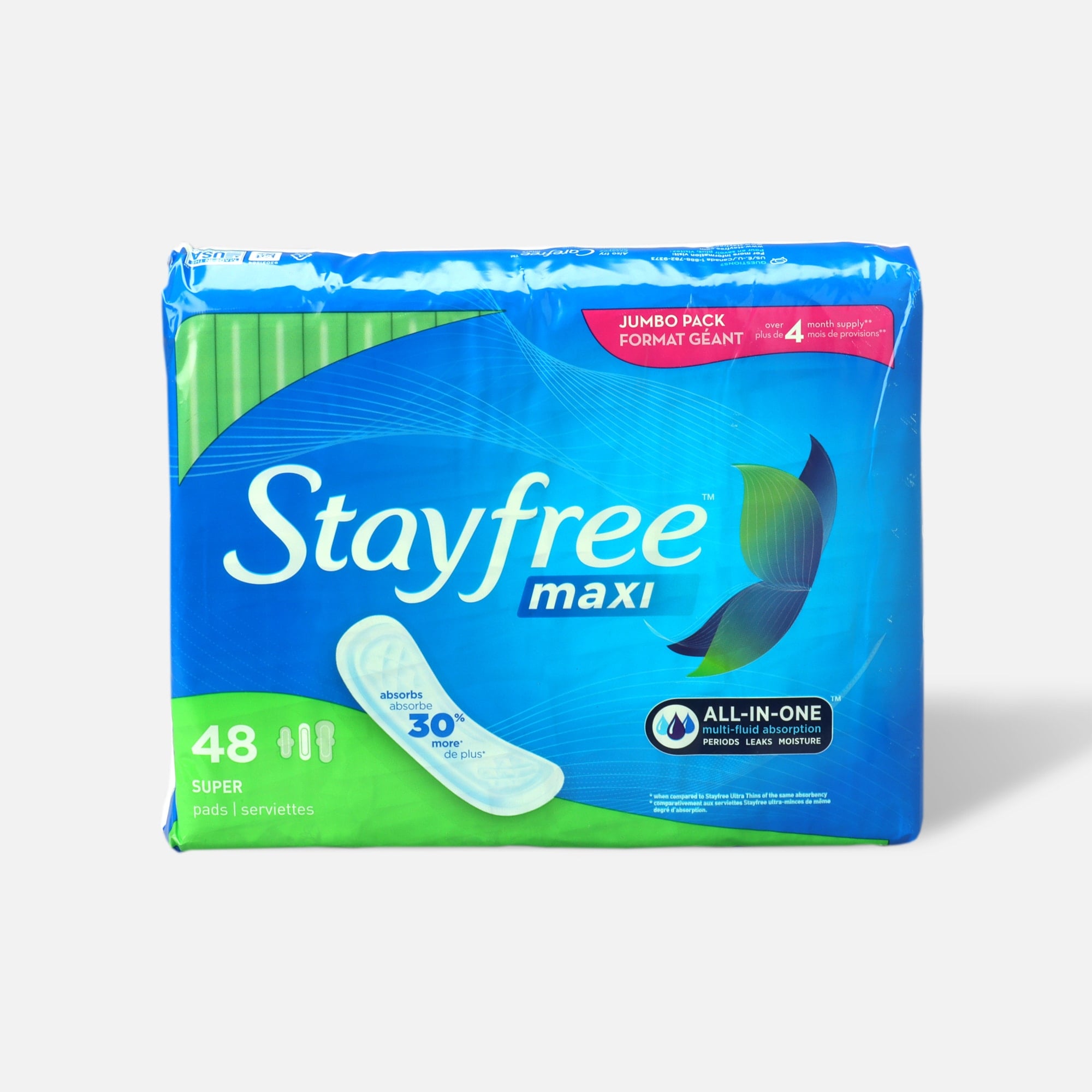Stayfree Maxi Pads Super, , large