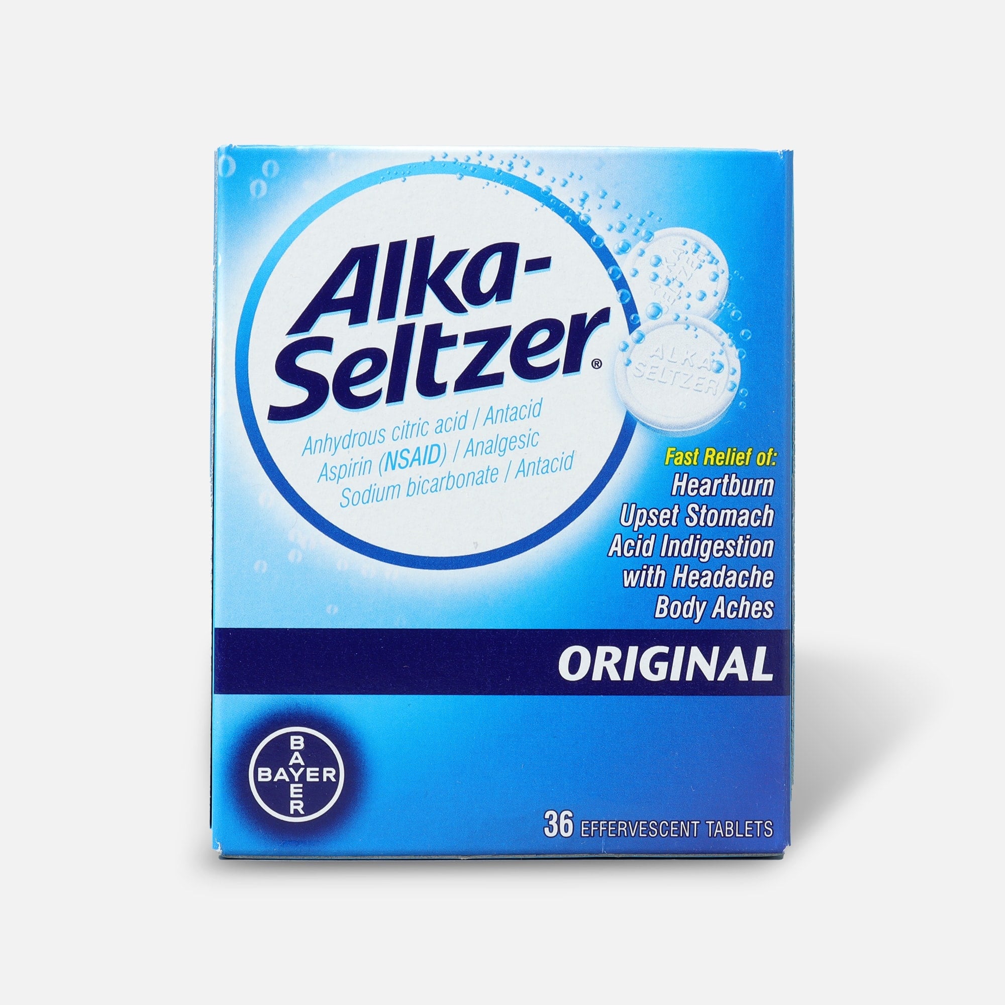 Alka-Seltzer Effervescent Tablets, 36 ct., , large