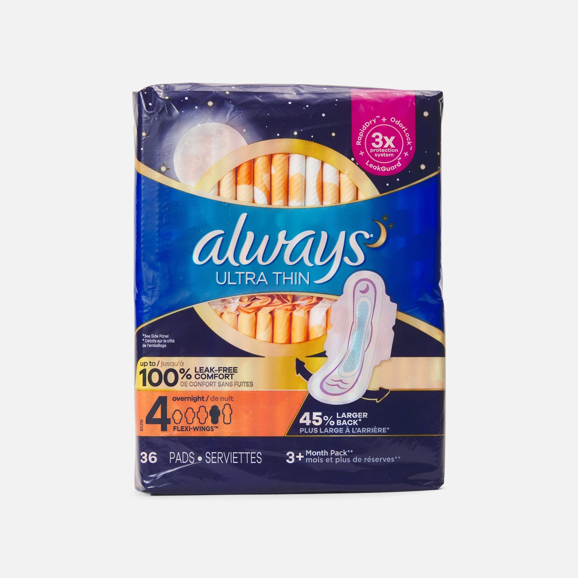 Always Ultra Thin Pads, Unscented with Wings