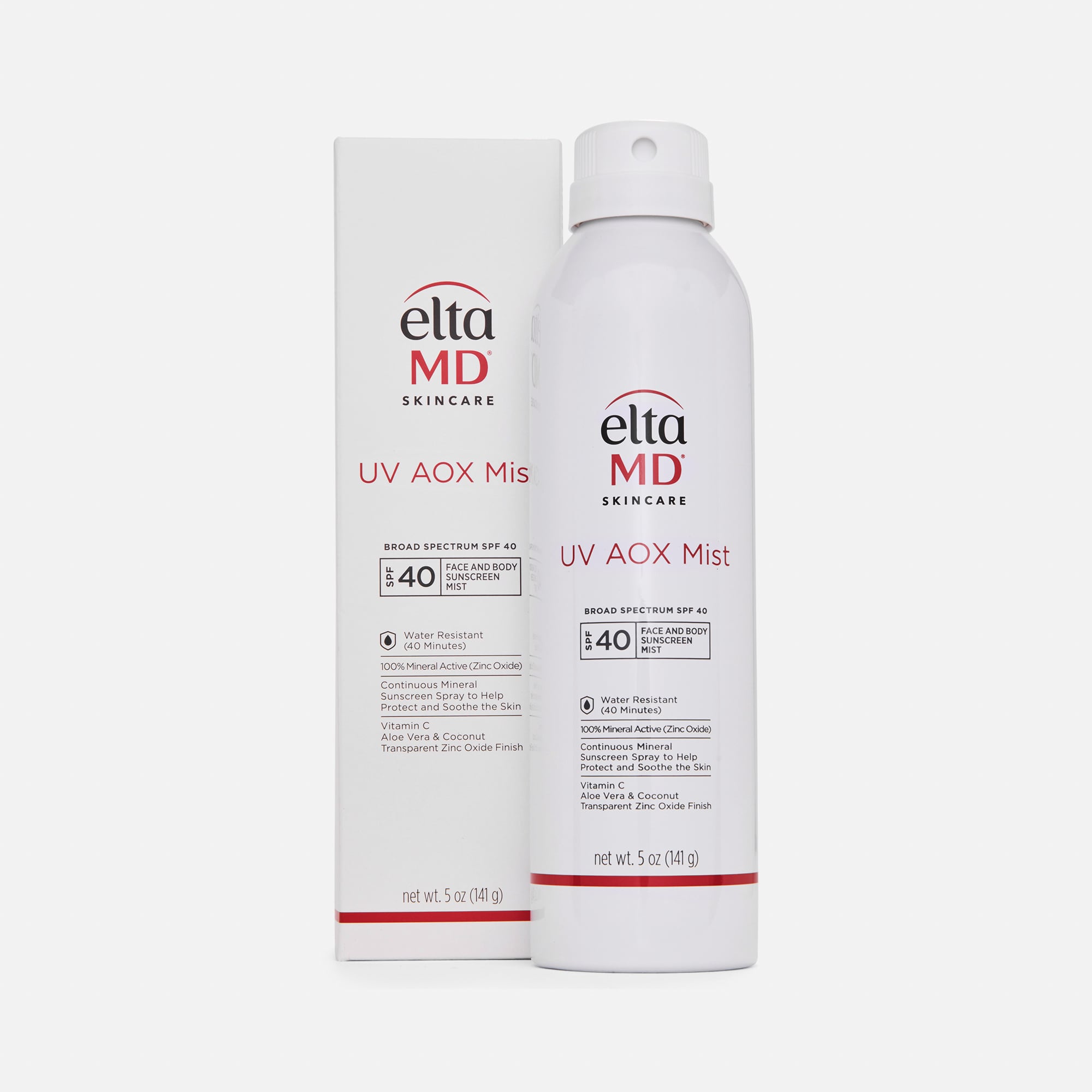 EltaMD UV AOX Mist Broad-Spectrum Mineral Face & Body Sunscreen Spray, SPF 40, 5 oz., , large