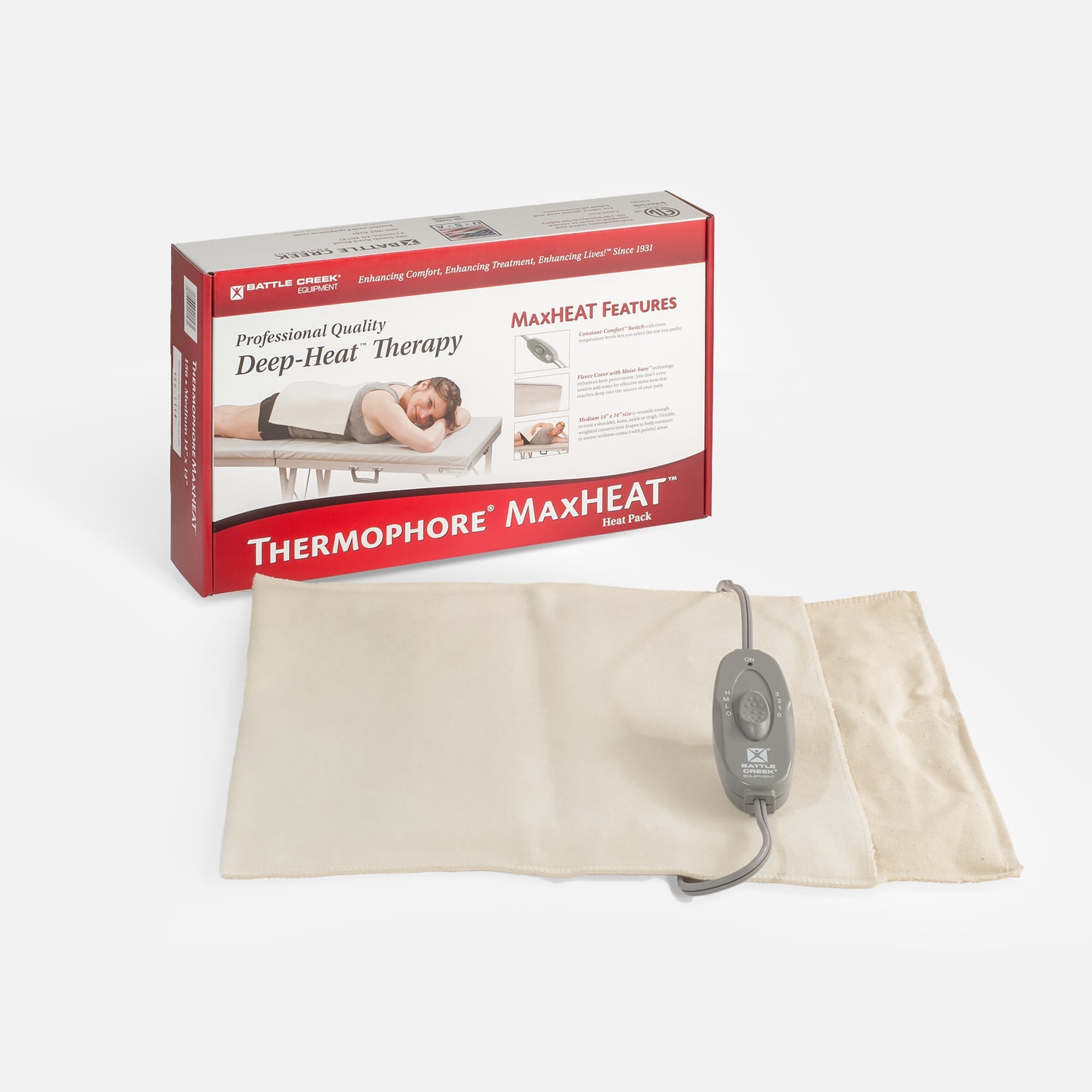 Battle Creek Thermophore® MaxHEAT Moist Heat Therapy Pad, Large 14
