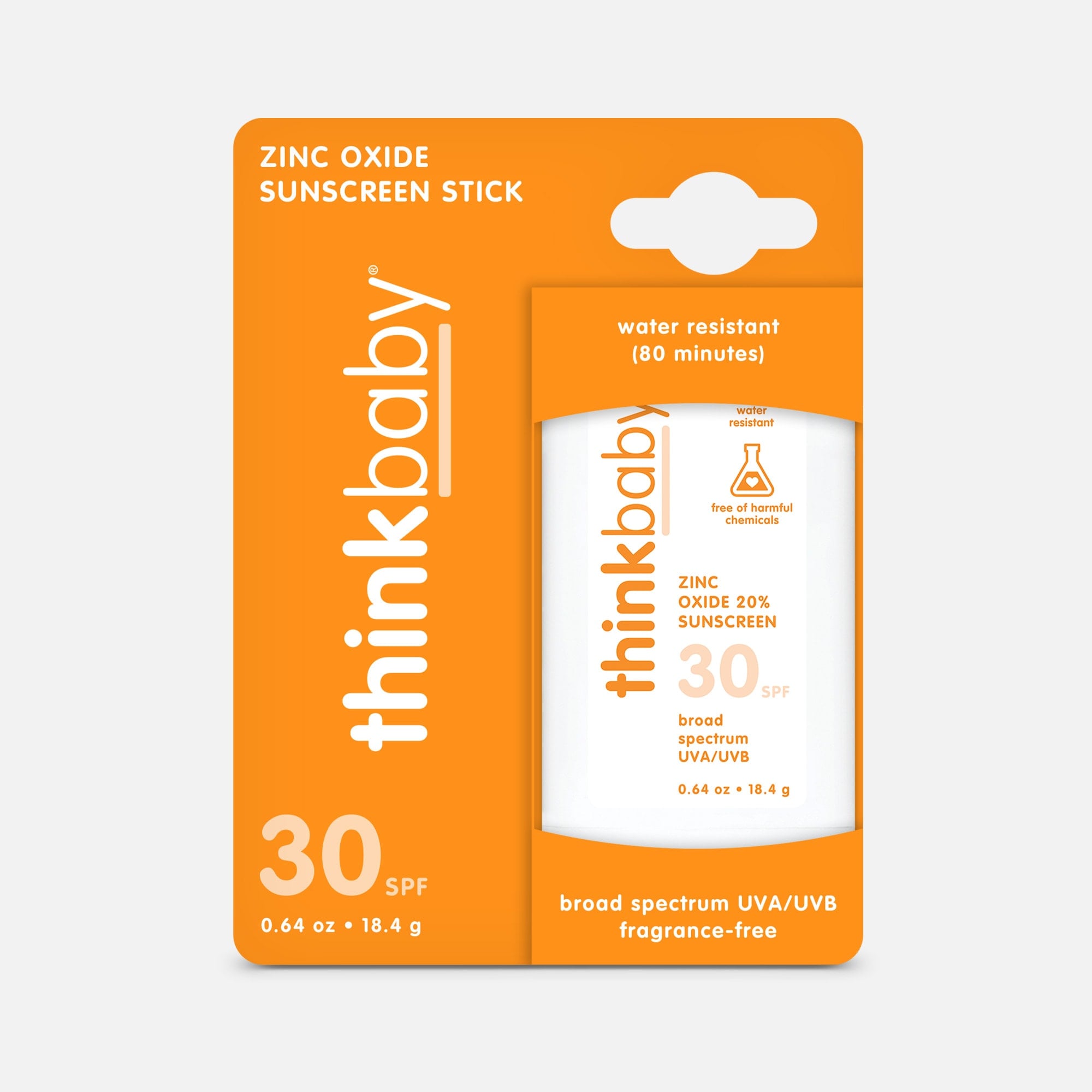 thinkbaby SPF 30 Face & Body Sunscreen Stick,  .64 oz, , large