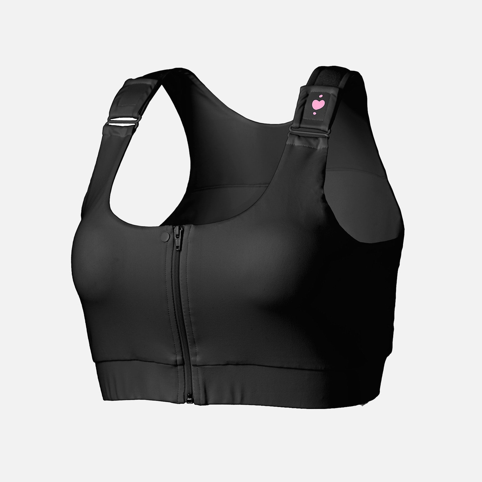 heart&core Shirl Post-Surgical Bra, Black, , large