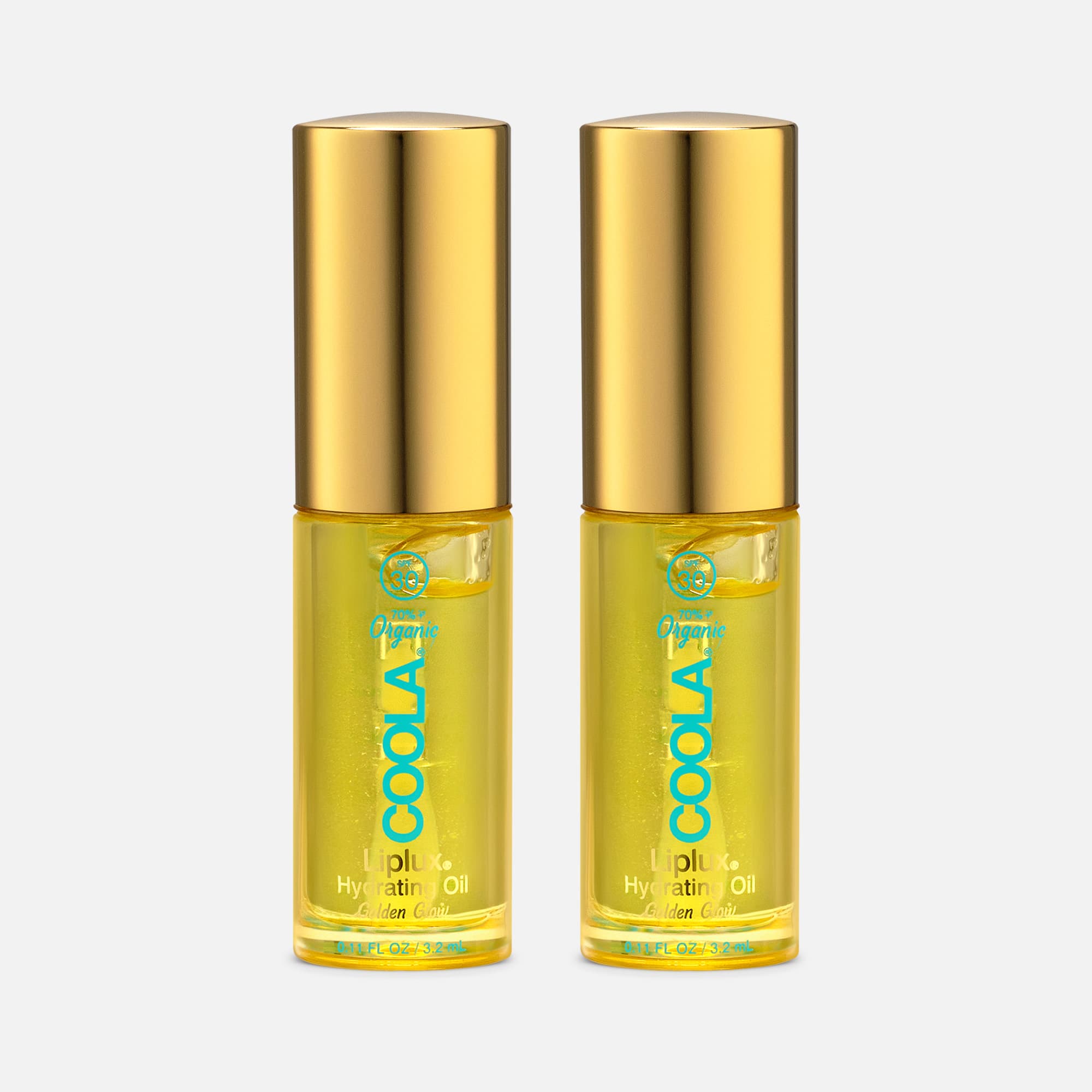 COOLA Classic Liplux Organic Hydrating Lip Oil Sunscreen SPF 30, .11 fl oz. (2-Pack), , large