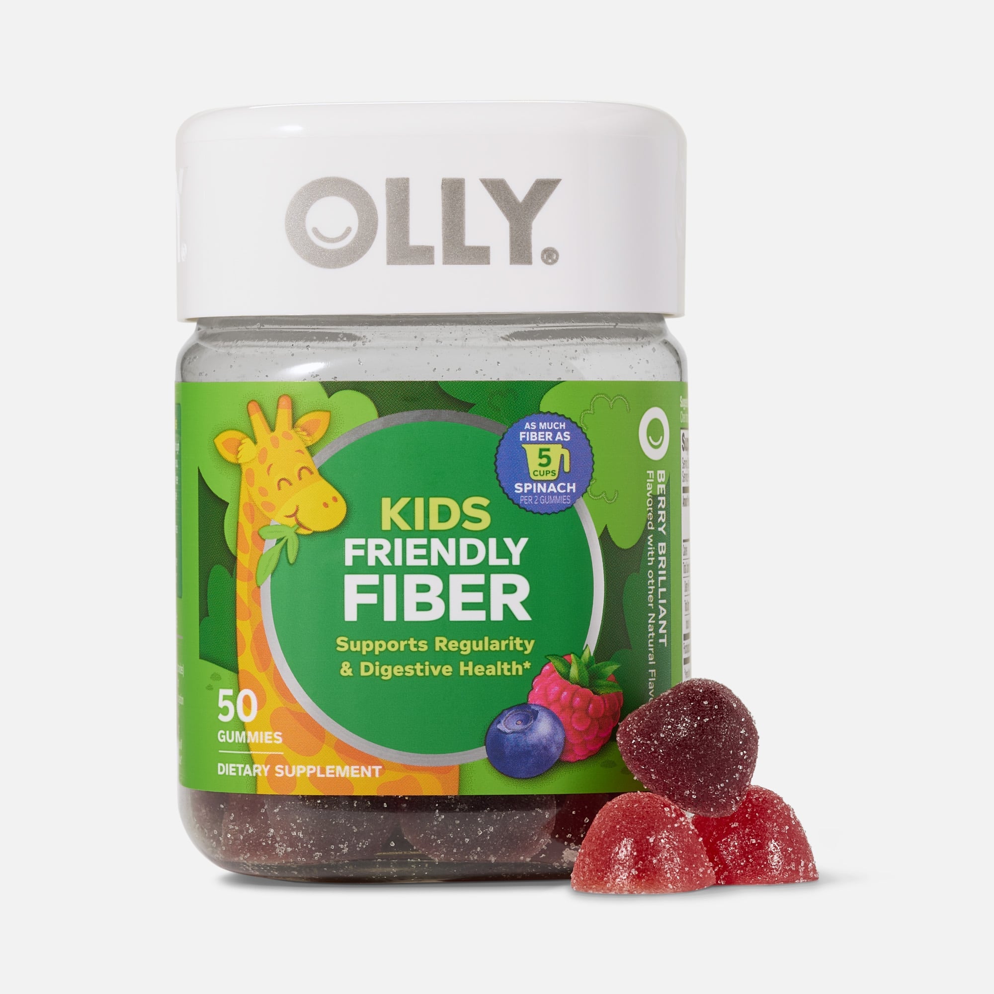 OLLY Kids Friendly Fiber, Berry Brilliant, 50 ct., , large
